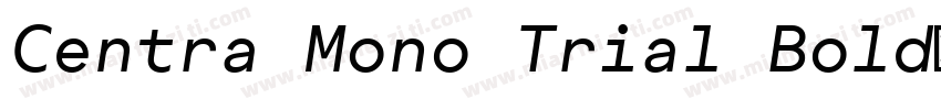 Centra Mono Trial Bold字体转换